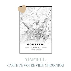 Mapiful - Carte de ville - décoration maison- 